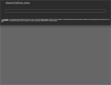 Tablet Screenshot of elaecriativa.com